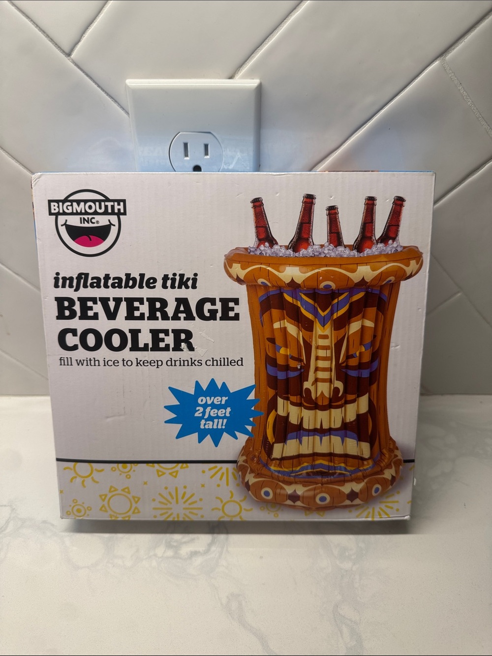 BigMouth Inflatable Tiki Beverage Cooler - Hawaii tiki party accessories